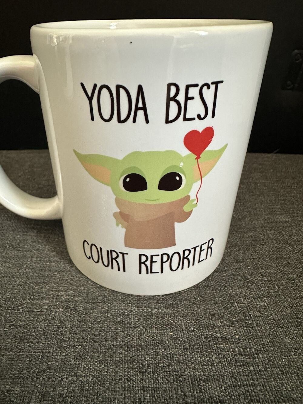 Yoda Best Court Reporter Mug Grogu Baby Yoda Style Novelty Coffee Cup Gift